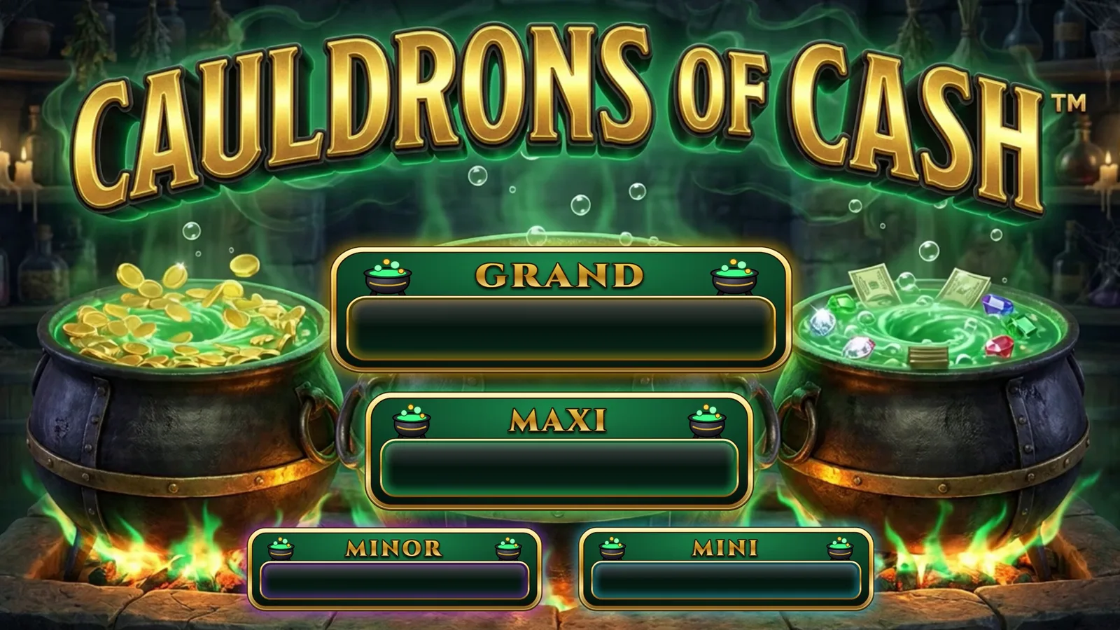 Cauldrons of Cash jackpot